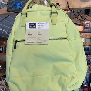 Open Story commuters backpack Lime Green